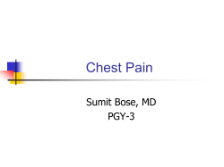 Chest Pain Sumit Bose, MD PGY-3