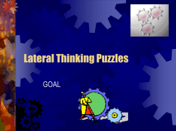 Lateral Thinking Puzzles GOAL