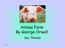 Animal Farm By George Orwell Key Themes SK