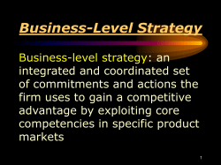 Business-Level Strategy