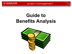 Guide to Benefits Analysis