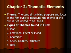 Chapter 2: Thematic Elements
