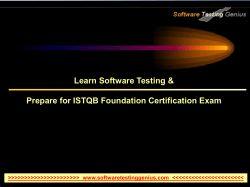 Learn Software Testing &amp; Prepare for ISTQB Foundation Certification Exam