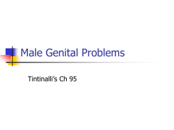 Male Genital Problems Tintinalli’s Ch 95