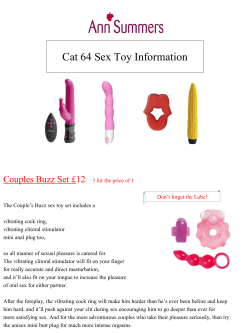 Cat 64 Sex Toy Information Couples Buzz Set £12