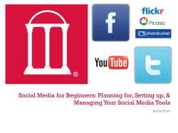 + Social Media for Beginners: Planning for, Setting up, &amp; Robin Pratt