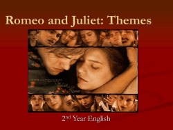 Romeo and Juliet: Themes 2 Year English nd