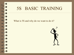 5S   BASIC  TRAINING
