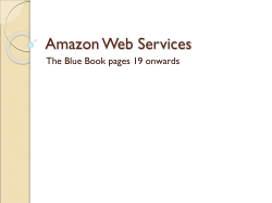 Amazon Web Services The Blue Book pages 19 onwards