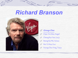 Richard Branson Group One Chan Yin Mui, Angel Chong Kar Yee, Lucy