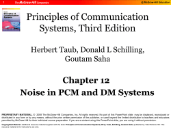 Principles of Communication Systems, Third Edition Chapter 12