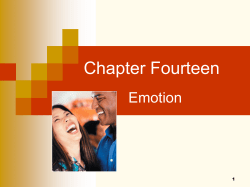 Chapter Fourteen Emotion 1