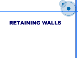 RETAINING WALLS