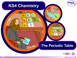KS4 Chemistry The Periodic Table 1 of 47 © Boardworks Ltd 2005