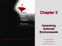 Chapter 3 Assessing External Environments