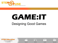 GAME:IT Designing Good Games