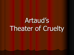 Artaud’s Theater of Cruelty