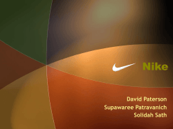 Nike David Paterson Supawaree Patravanich Solidah Sath