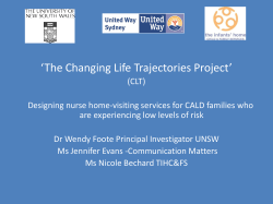 ‘The Changing Life Trajectories Project’