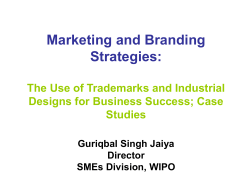 Marketing and Branding Strategies: The Use of Trademarks and Industrial