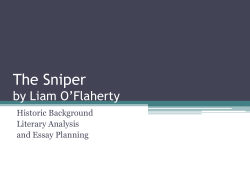 The Sniper by Liam O’Flaherty Historic Background Literary Analysis
