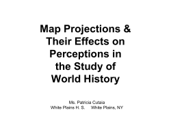Map Projections &amp; Their Effects on Perceptions in the Study of