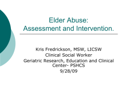 Elder Abuse: Assessment and Intervention.