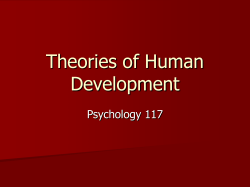 Theories of Human Development Psychology 117