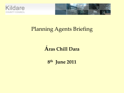 Planning Agents Briefing Á ras Chill Dara 8