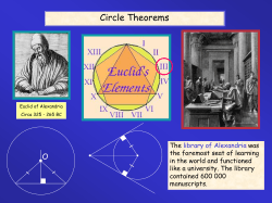 Circle Theorems O