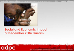 Social and Economic Impact of December 2004 Tsunami