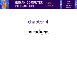 paradigms chapter 4