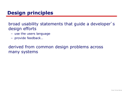 Design principles