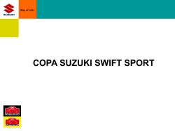 COPA SUZUKI SWIFT SPORT Way of Life!