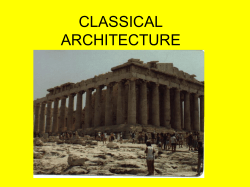 CLASSICAL ARCHITECTURE