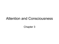 Attention and Consciousness Chapter 3