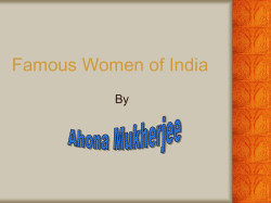 Famous Women of India By
