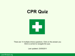 CPR Quiz