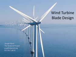 Wind Turbine Blade Design Joseph Rand The Kidwind Project