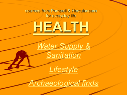HEALTH Water Supply &amp; Sanitation Lifestyle