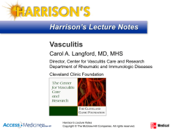 Vasculitis Carol A. Langford, MD, MHS