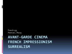 AVANT-GARDE CINEMA FRENCH IMPRESSIONISM SURREALISM French 235