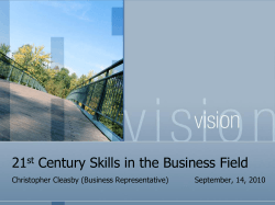 21 Century Skills in the Business Field st