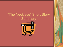 “The Necklace” Short Story Summary