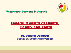 Federal Ministry of Health, Family and Youth Veterinary Services in Austria