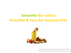Smoothie Bar-celona Smoothie &amp; Juice Bar Business Plan