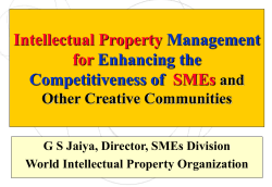 Intellectual Property for SMEs Management