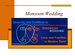 Monsoon Wedding Diversity and Conflicts in Love and Families in Modern Dehli