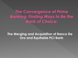The Merging and Acquisition of Banco De