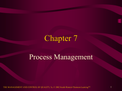 Chapter 7 Process Management 1
